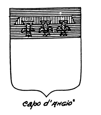 Imagen del término heráldico: Capo d'Angio